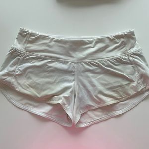 Lululemon run speed shorts size 6 white